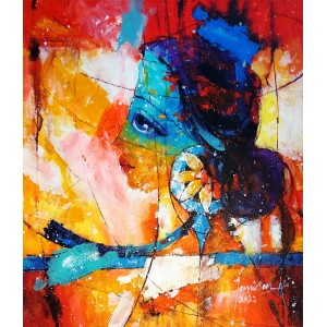 Janisar Ali, 12 x 14 Inch, Acrylic On Canvas, Figurative Painting, AC-NAL-064
